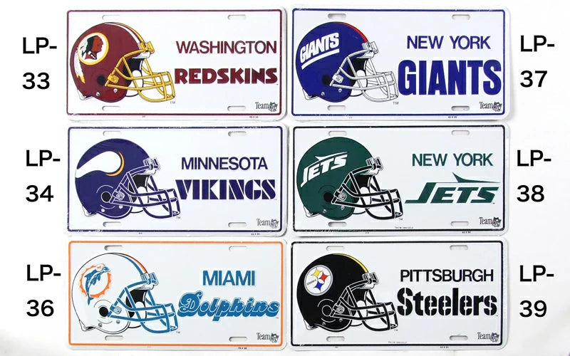 NFL アメリカンフットボール ビンテージ ライセンスプレート 新品 33-49-