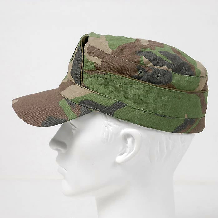 スモール特価 チェコ軍 ウッドランドカモ M-97 フィールドキャップ USED M38CU-SB-