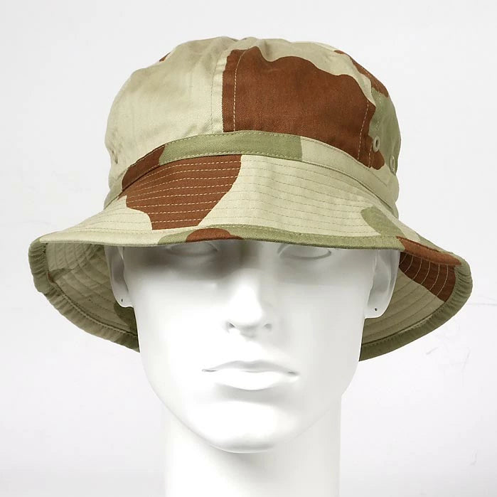 スモール特価、フランス軍 デザートカモ HBT ブッシュハット 新品 M73DN-SB-