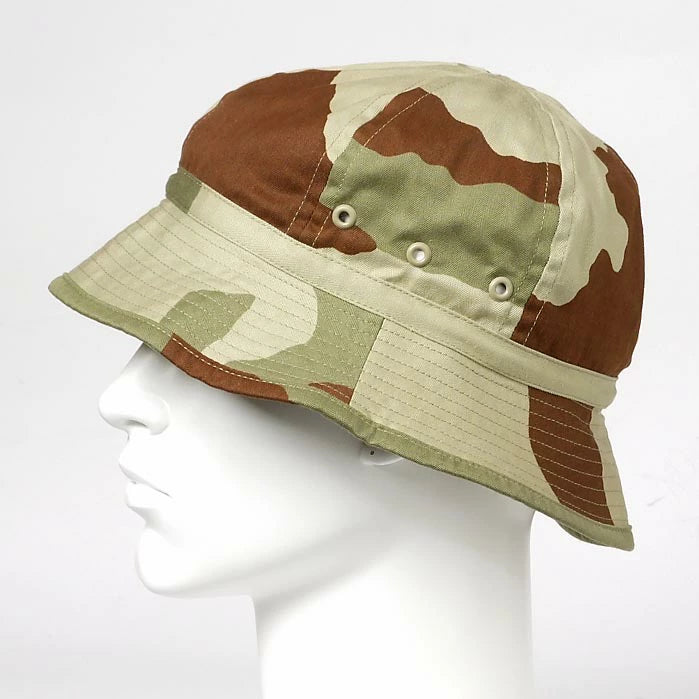 スモール特価、フランス軍 デザートカモ HBT ブッシュハット 新品 M73DN-SB-