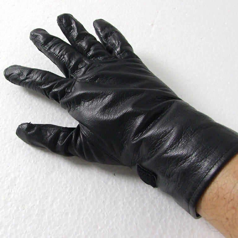 (11/5まで特価)フランス軍 ブラック レザーグラブ 新品 71N-