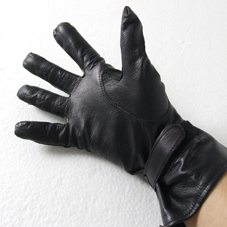 (11/5まで特価)フランス軍 ブラック レザーグラブ 新品 71N-