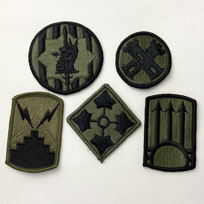 【5枚セット】アメリカ軍 OD 部隊章ワッペン 新品 OD5-A-