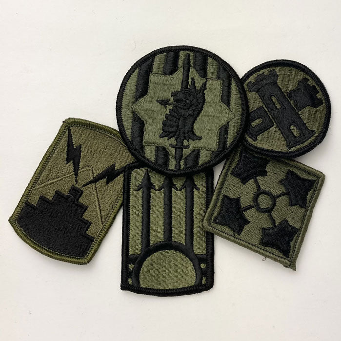 【5枚セット】アメリカ軍 OD 部隊章ワッペン 新品 OD5-A-