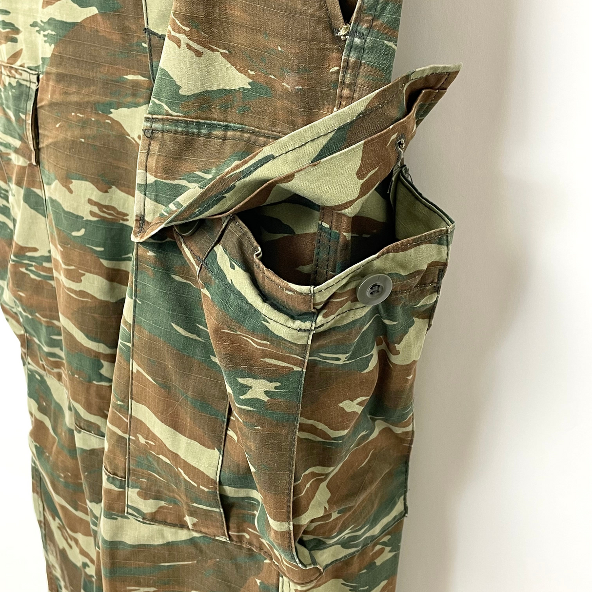 ギリシャ軍 リザードカモ リップストップ BDU カーゴパンツ XXSサイズ(W74cm/L75cm)【FB-PT-ML0007B=】