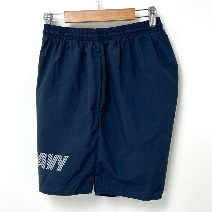 アメリカ海軍 U.S.NAVY フィジカルトレーニング ショートパンツ シルバーレター ニアニュー PT-SHORTS-NN2-