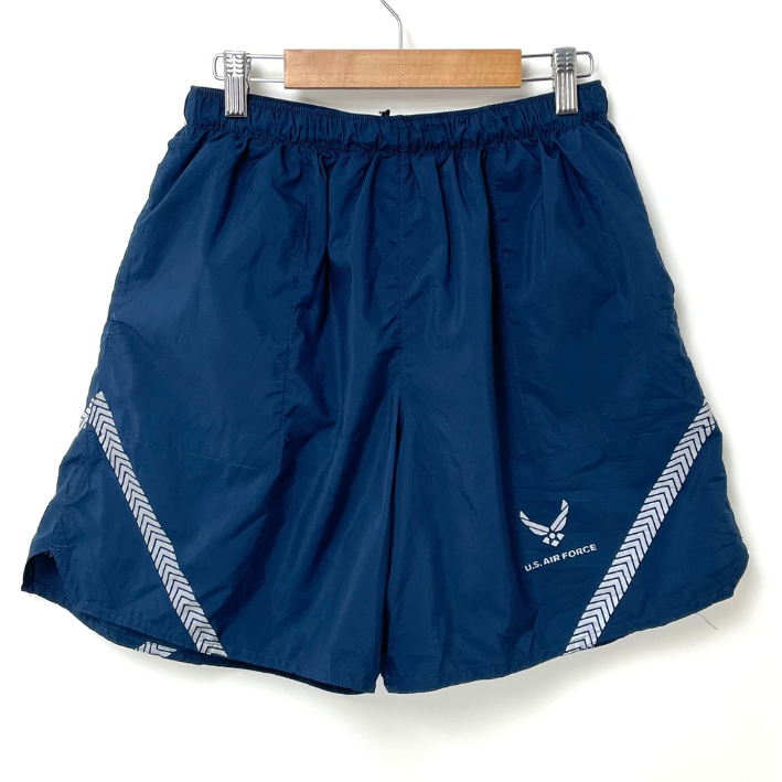 【スモール&ビッグ特価】アメリカ空軍 USAF PTU フィジカルトレーニング ショートパンツ サイドポケット付 インナーなし USED PT-SHORTS-U-AF-P-SP-SB-