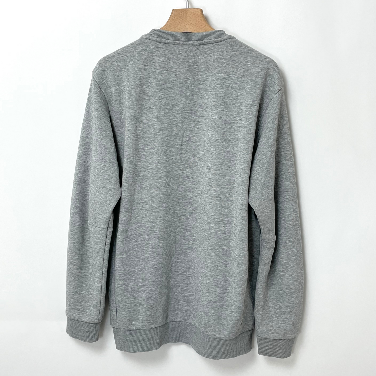 adidas/アディダス グレー ビッグロゴ スウェットシャツ Mサイズ【FB-SS-0019B=】