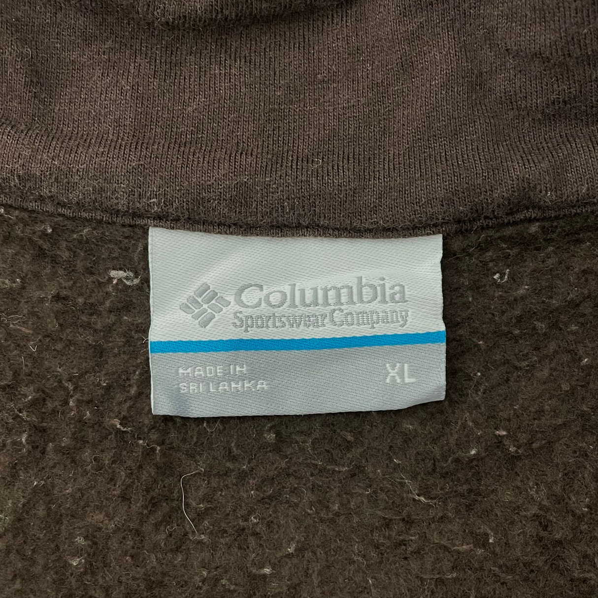 Columbia/コロンビア ブラウン ハーフジップ プルオーバースウェットシャツ XLサイズ【FB-SS-0012B】