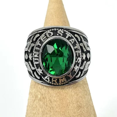 US.ARMY.ラインストーンリング 新品 92-