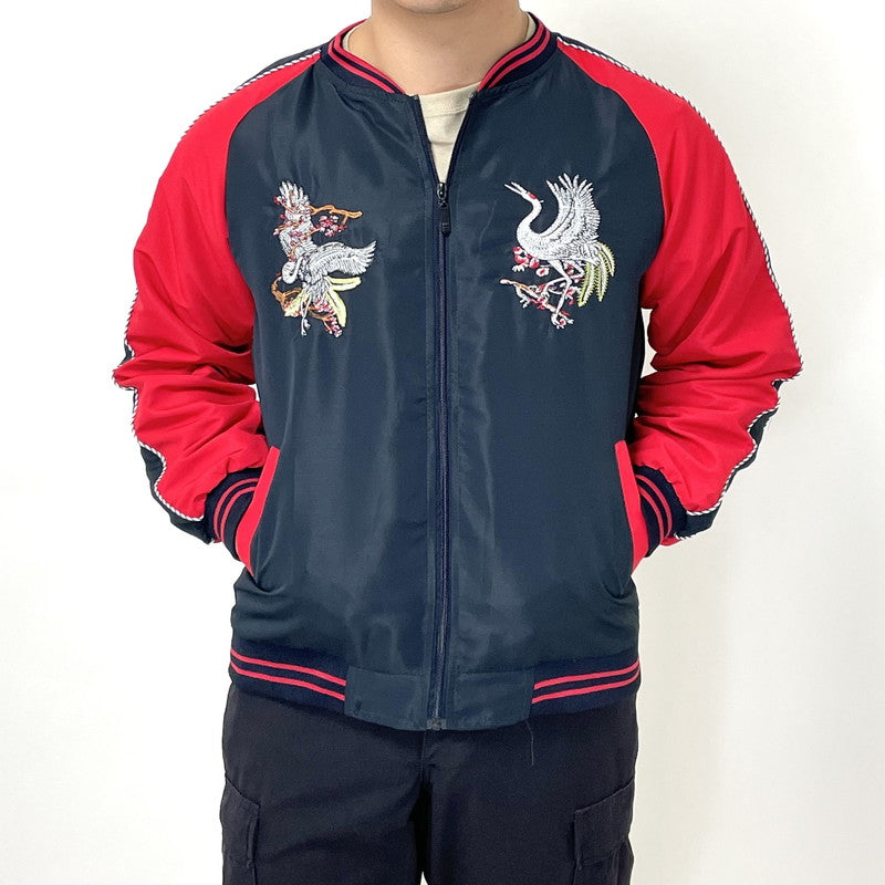 US.鶴、スカジャン(新品)RK-2N=