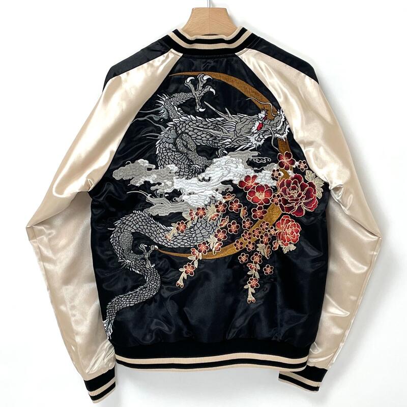 US.ドラゴン,リバーシブルスカジャン(新品)RK-4N=