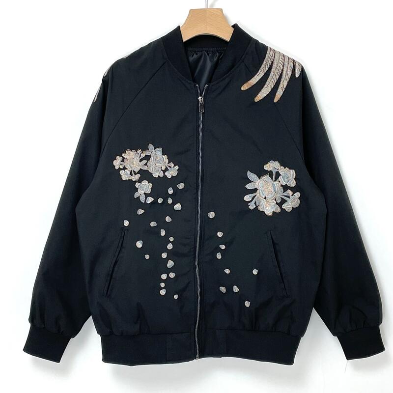 US.桜と伝説の鳥、スカジャン(新品)RK-A2N=