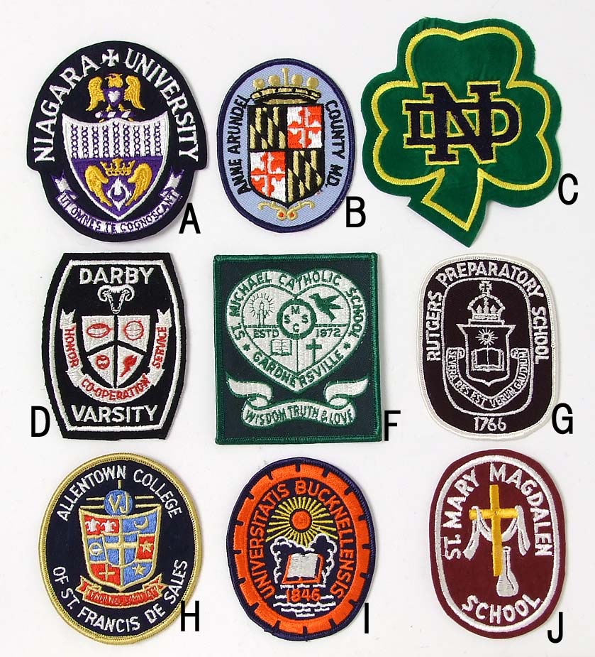 アメリカン ビンテージ スクールワッペン 新品 SC16-