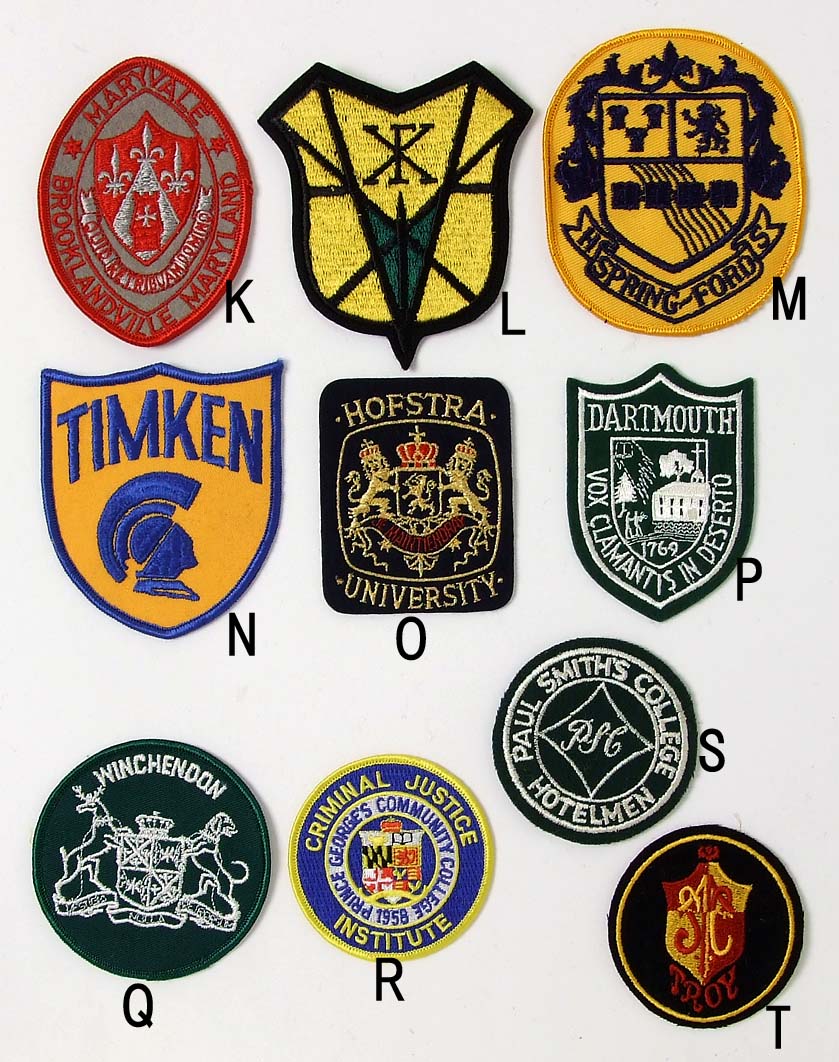 アメリカン ビンテージ スクールワッペン 新品 SC16-