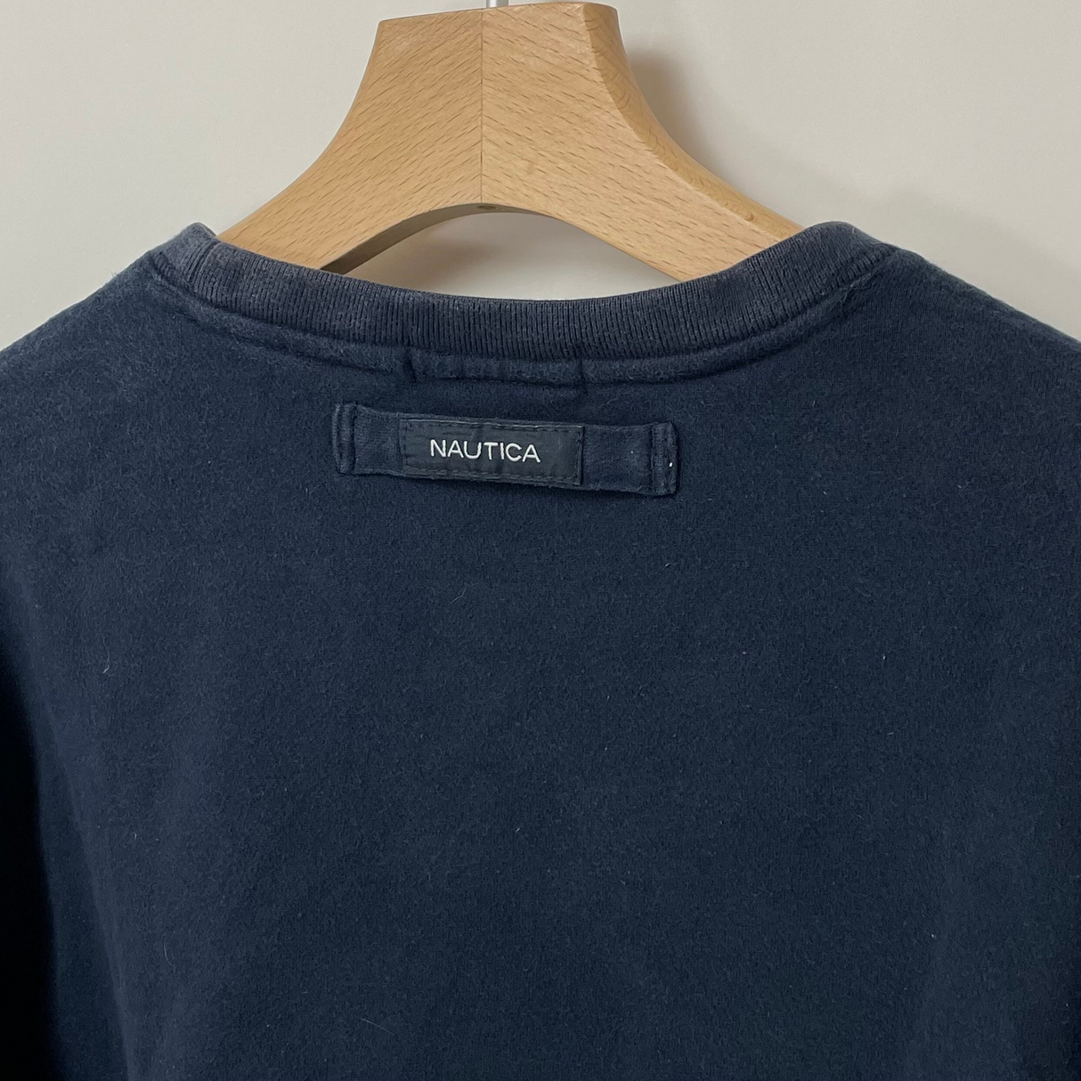 NAUTICA/ノーティカ ネイビー ワンポイント スウェットシャツ Mサイズ【FB-SS-0016B=】