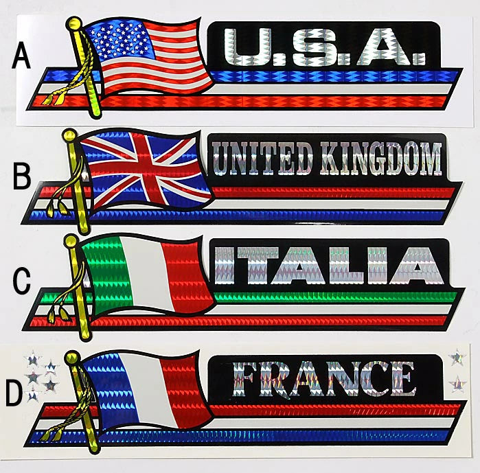 アメリカン ビンテージ フラッグ バンパーステッカー 新品 STL-