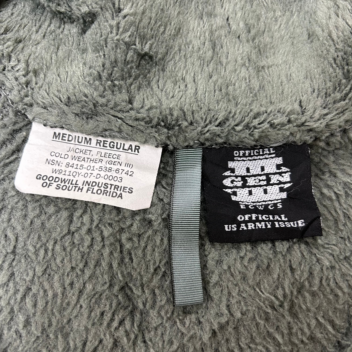 アメリカ軍 フォリッジグリーン POLARTEC/ポーラテック ECWCS Gen3 Level3 フリースジャケット【FB-JK-ML0011C】