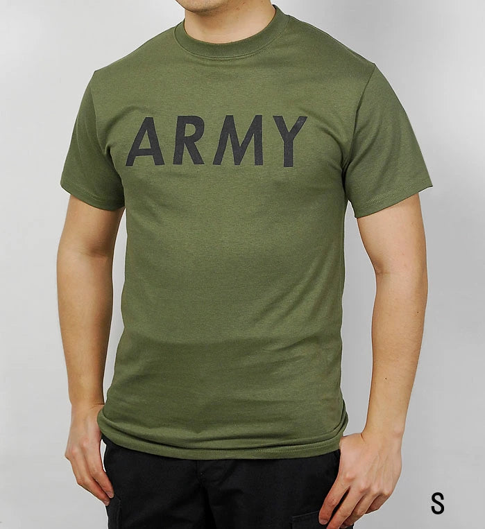 U.S.ARMY OD アーミー横文字 Tシャツ 新品 T41GIA-