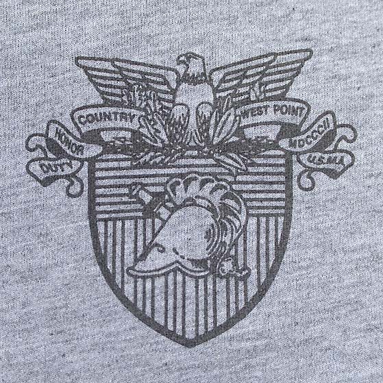 【スモール特価】アメリカ軍 U.S.ARMY グレー ウエストポイント IPFU Tシャツ 新品 T50N-