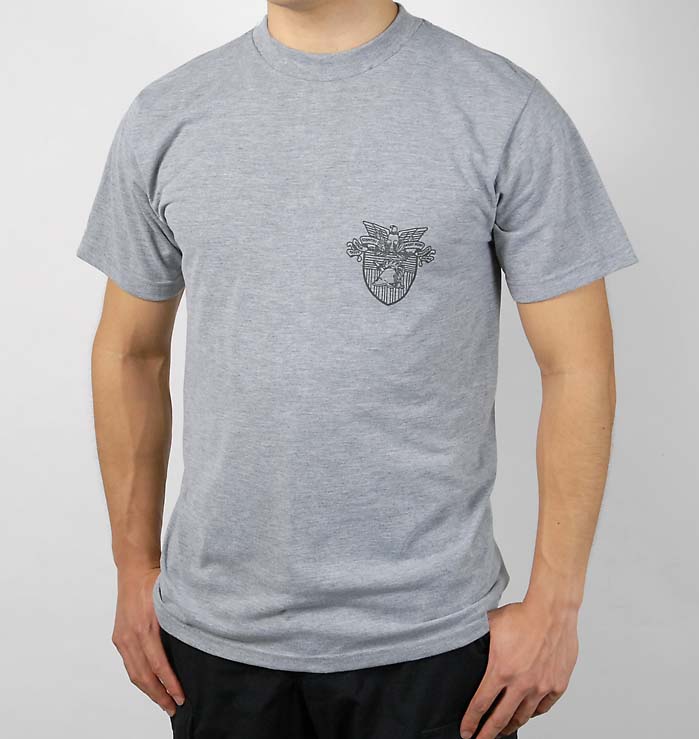 【スモール特価】アメリカ軍 U.S.ARMY グレー ウエストポイント IPFU Tシャツ 新品 T50N-