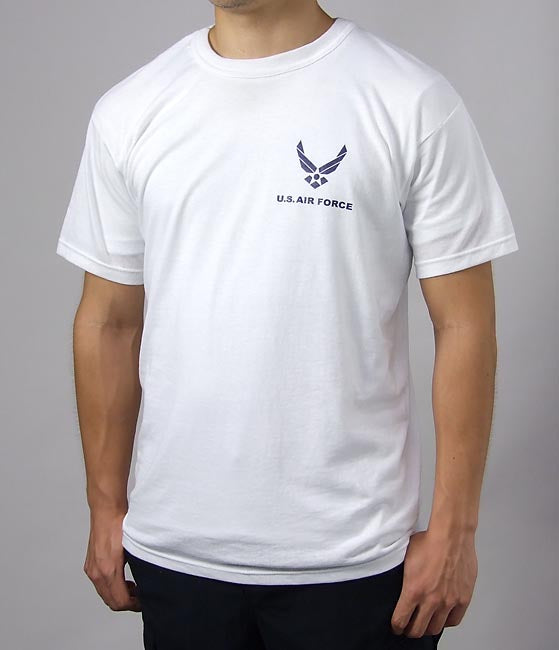 アメリカ空軍 USAF ホワイト Tシャツ(新品)T55NF