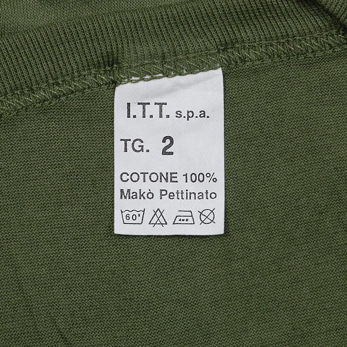 イタリア軍 OD コットンTシャツ 新品 T76N-