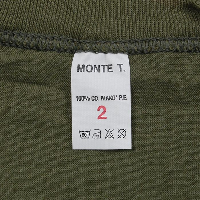 イタリア軍 OD コットンTシャツ 新品 T76N-