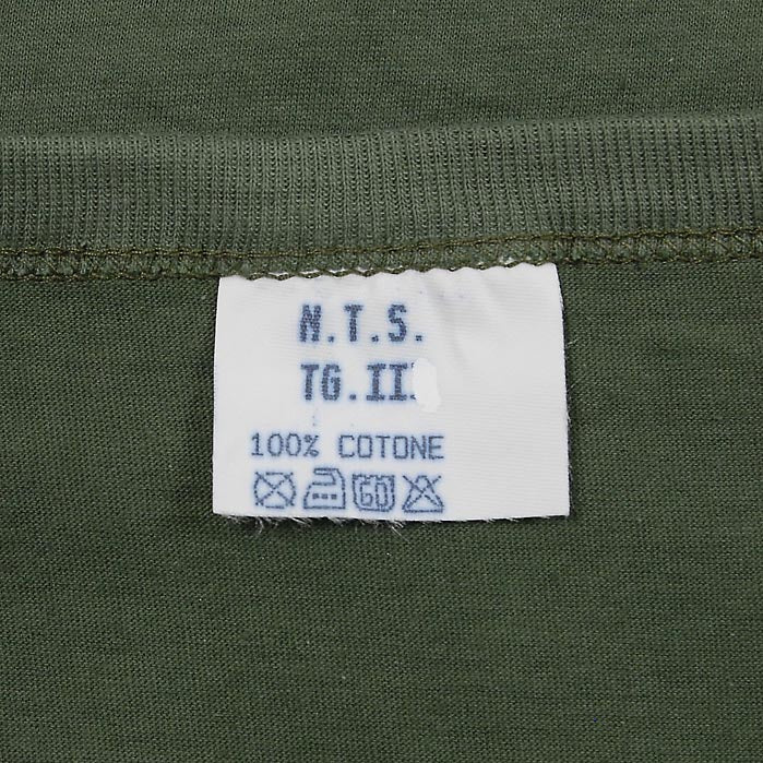 イタリア軍 OD コットンTシャツ 新品 T76N-