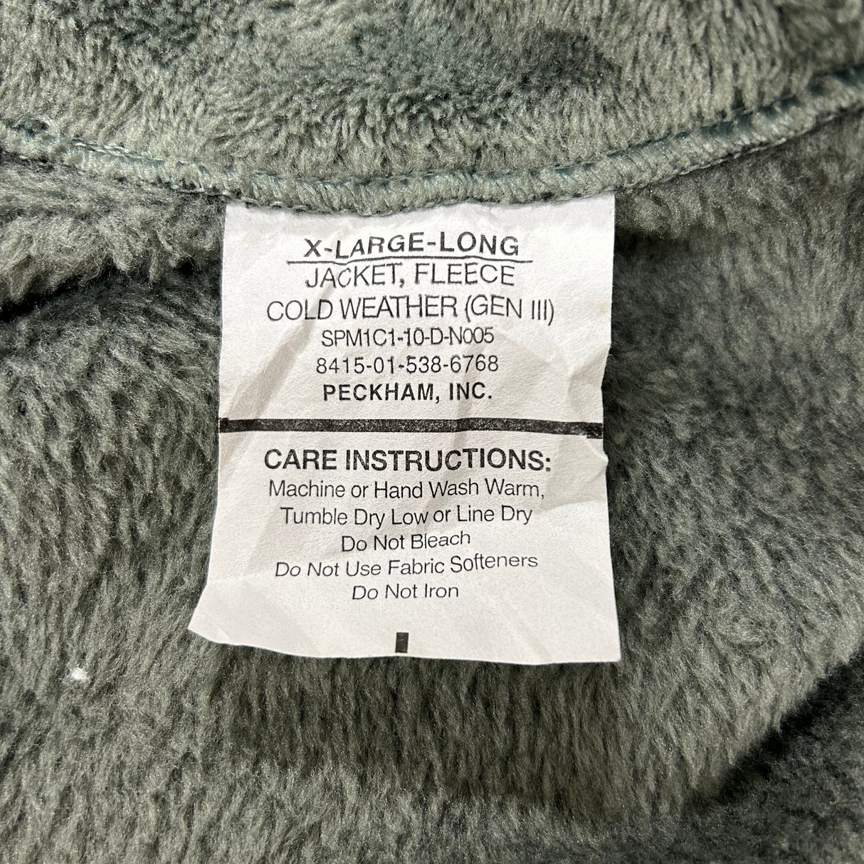 アメリカ軍 フォリッジグリーン POLARTEC/ポーラテック ECWCS Gen3 Level3 フリースジャケット【FB-JK-ML0011C】