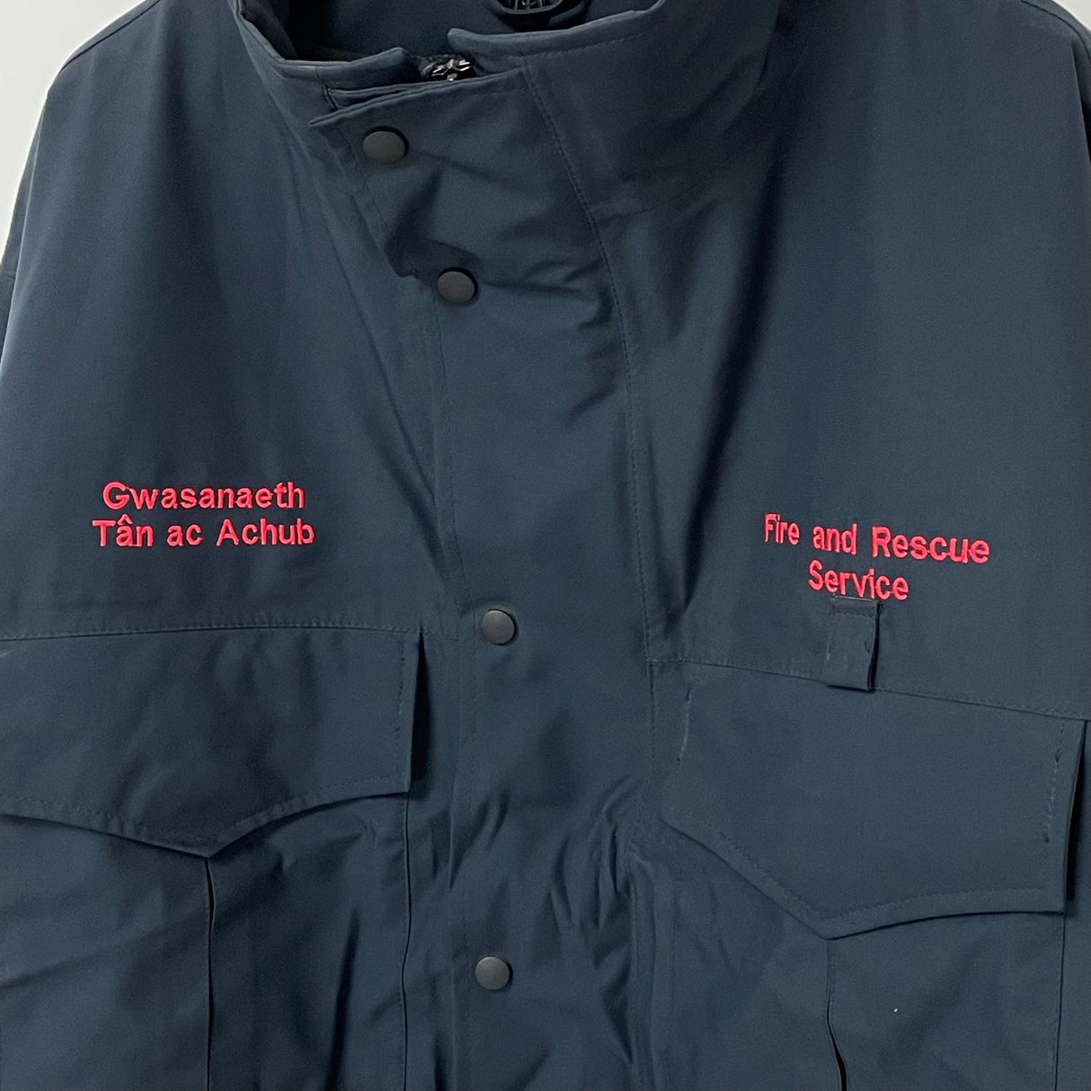 北ウェールズ消防救助 ネイビー GORE-TEX ワークジャケット ライナーなし USED UK49