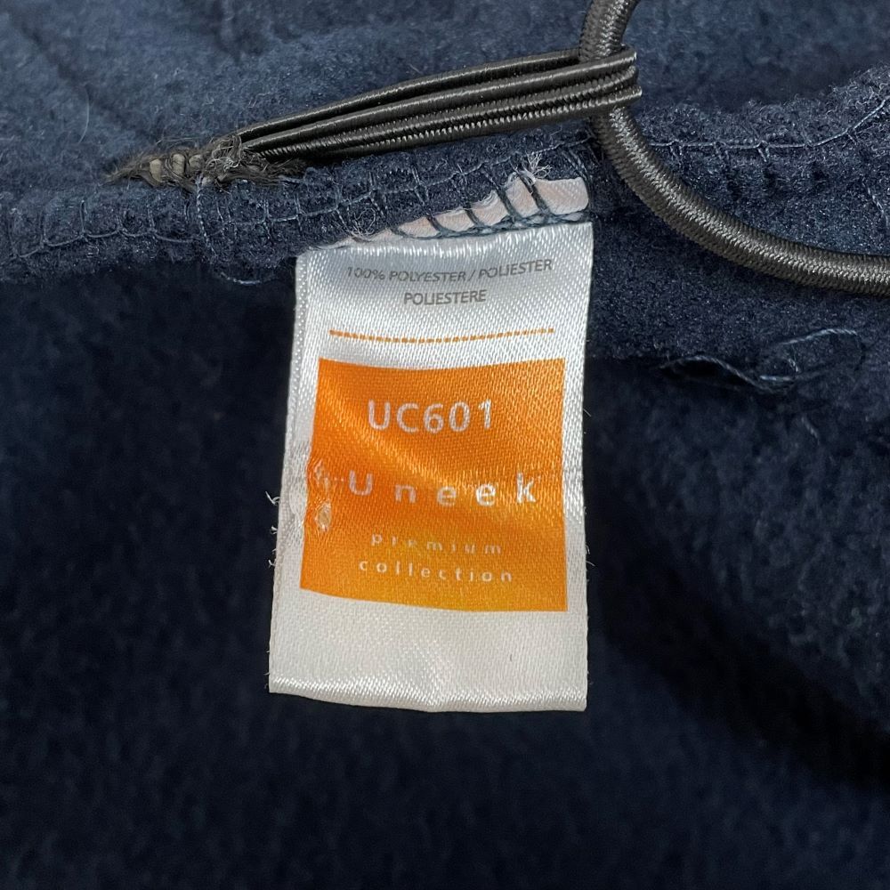 【1点物】イギリス・ウェストヨークシャー消防&レスキュー ネイビー フリースジャケット USED UK81