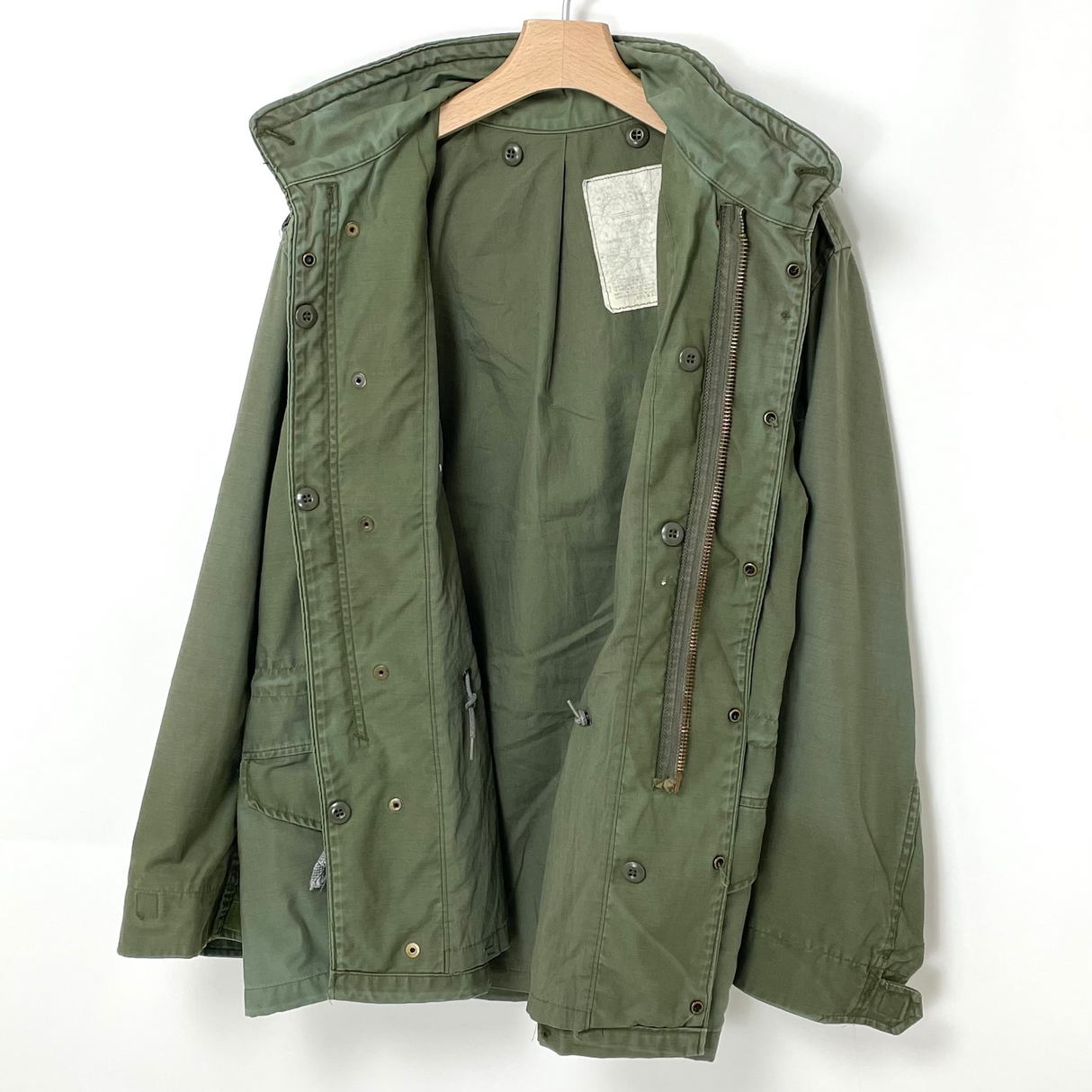 ALPHA INDUSTIRES/アルファインダストリーズ U.S.ARMY OD M-65 フィールドジャケット 3rdモデル S/Rサイズ【FB-JK-ML0052C】