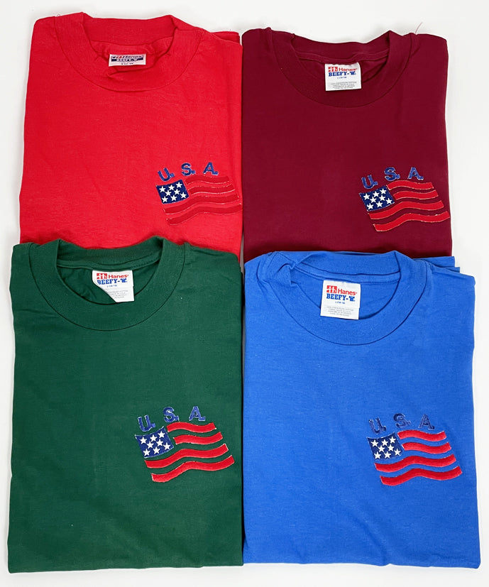 【キッズサイズ特価】Hanes/ヘインズ USA Tシャツ(新品)T65N-
