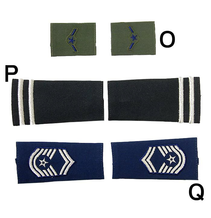 【1ペア】アメリカ空軍 USAF ショルダー階級章 新品 US-SHRANK-