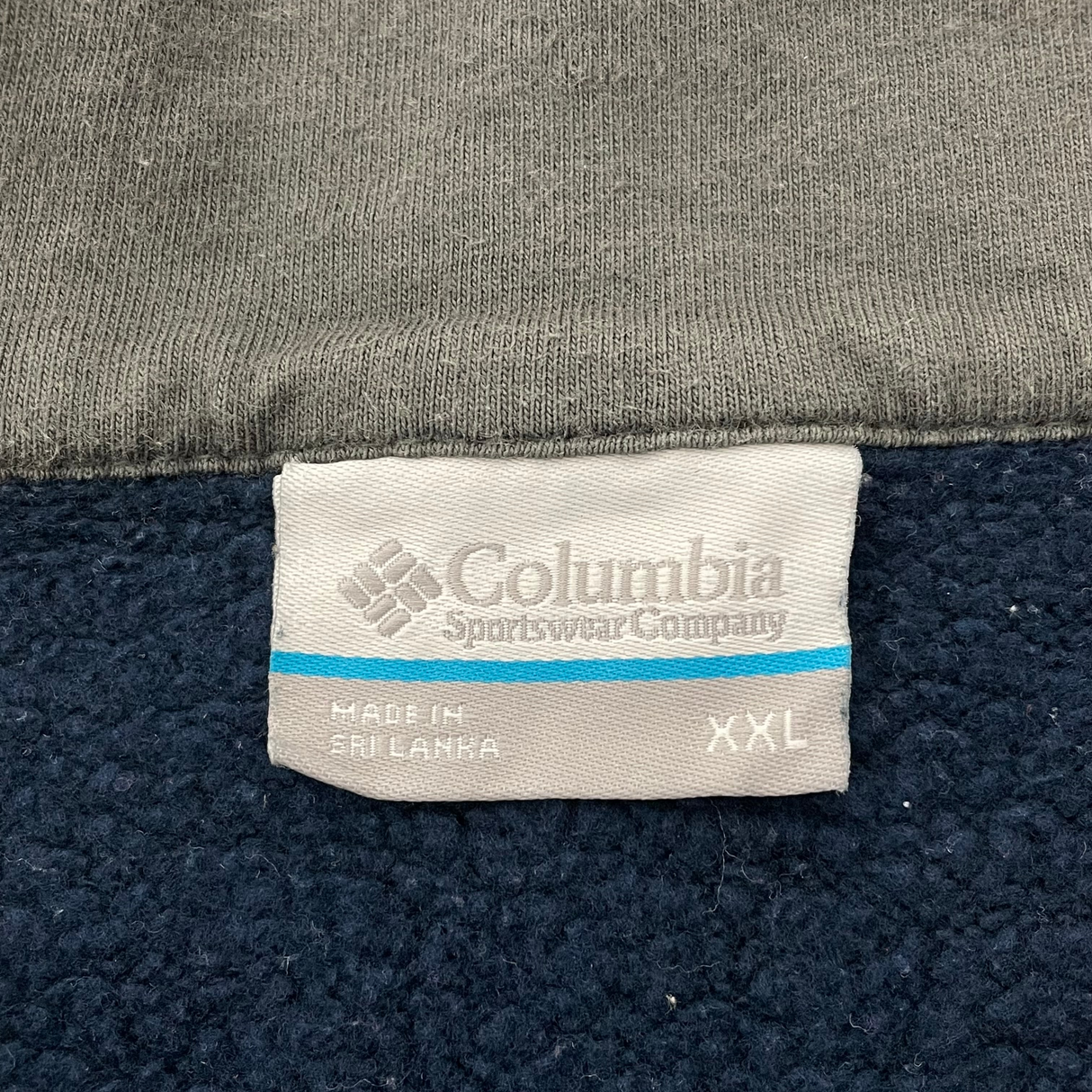 Columbia/コロンビア ネイビー ハーフジップ プルオーバースウェットシャツ XXLサイズ【FB-SS-0017B=】