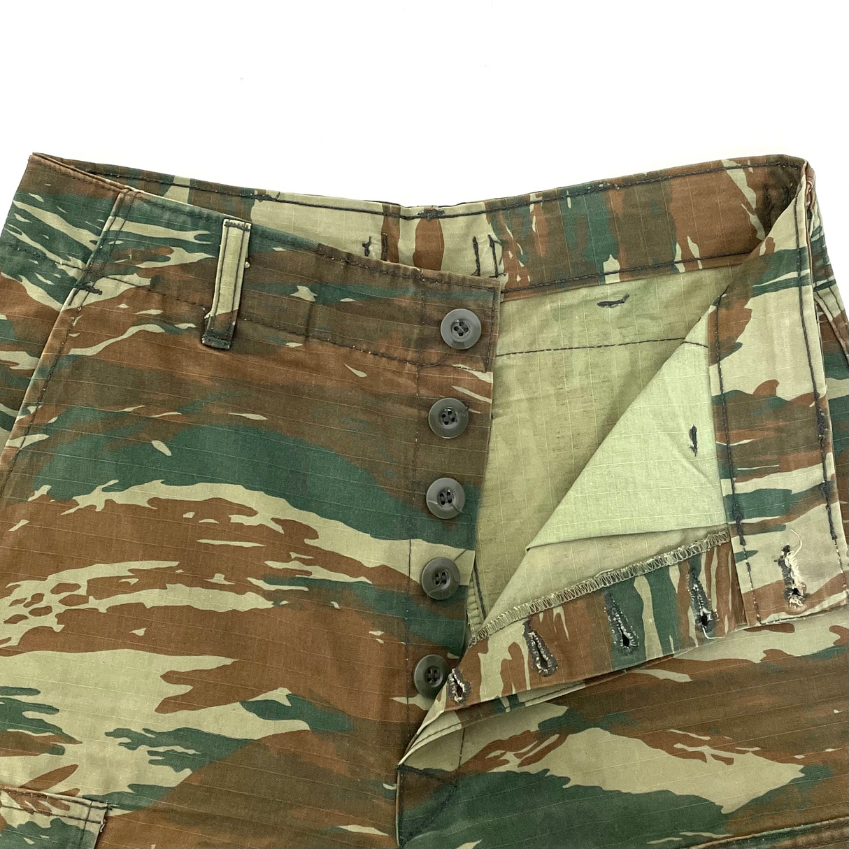 ギリシャ軍 リザードカモ リップストップ BDU カーゴパンツ XXSサイズ(W74cm/L75cm)【FB-PT-ML0007B=】