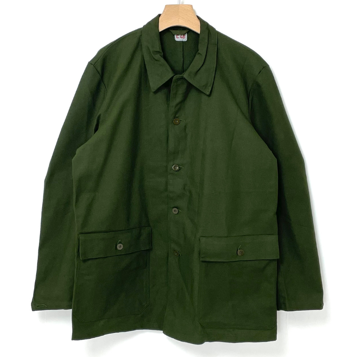 スウェーデン軍 グリーン オーバードラグスロック M-59 ユーティリティーワークジャケット 新品 W22N-2PKT=