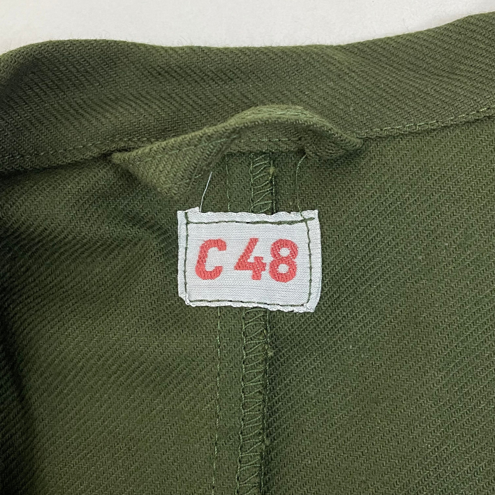 スウェーデン軍 グリーン オーバードラグスロック M-59 ユーティリティーワークジャケット 新品 W22N-2PKT=