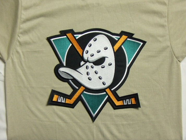 NHL アイスホッケー アナハイム・マイティダックス ビンテージ 背中ワッペン 新品 DUCK-