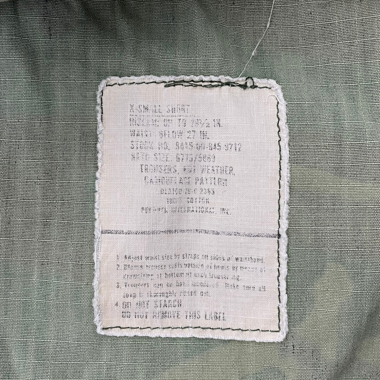 1975年製 アメリカ軍 U.S.ARMY ERDL リーフカモ リップストップ ジャングルファティーグパンツ 4thモデル XS/Sサイズ(W69cm/L69cm)【FB-PT-ML0013B=】