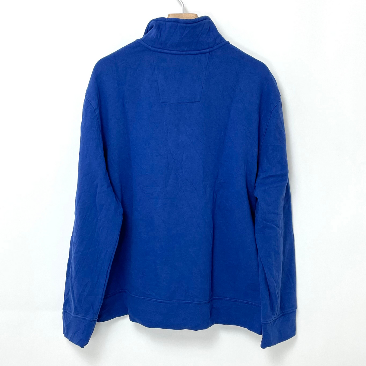 NAUTICA/ノーティカ ブルー ハーフジップ プルオーバースウェットシャツ Lサイズ【FB-SS-0011B】