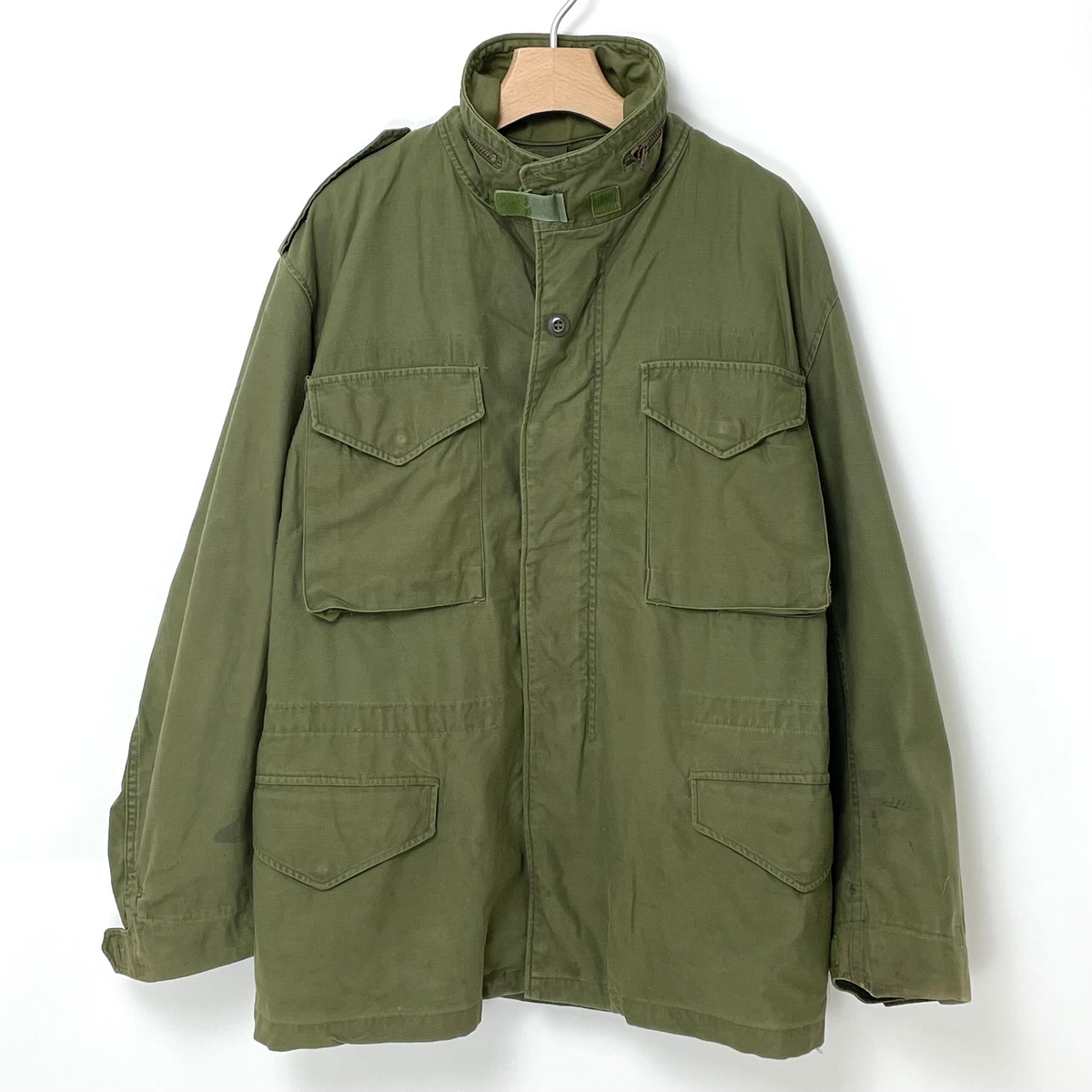 70s USA製 実物 米軍 M-65 3rd フィールド ジャケット M-L