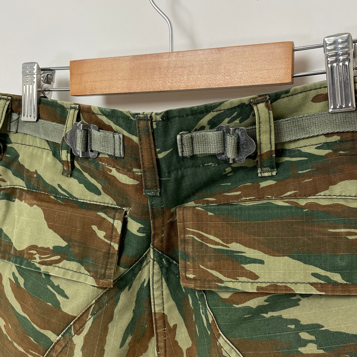 ギリシャ軍 リザードカモ リップストップ BDU カーゴパンツ XXSサイズ(W74cm/L75cm)【FB-PT-ML0007B=】