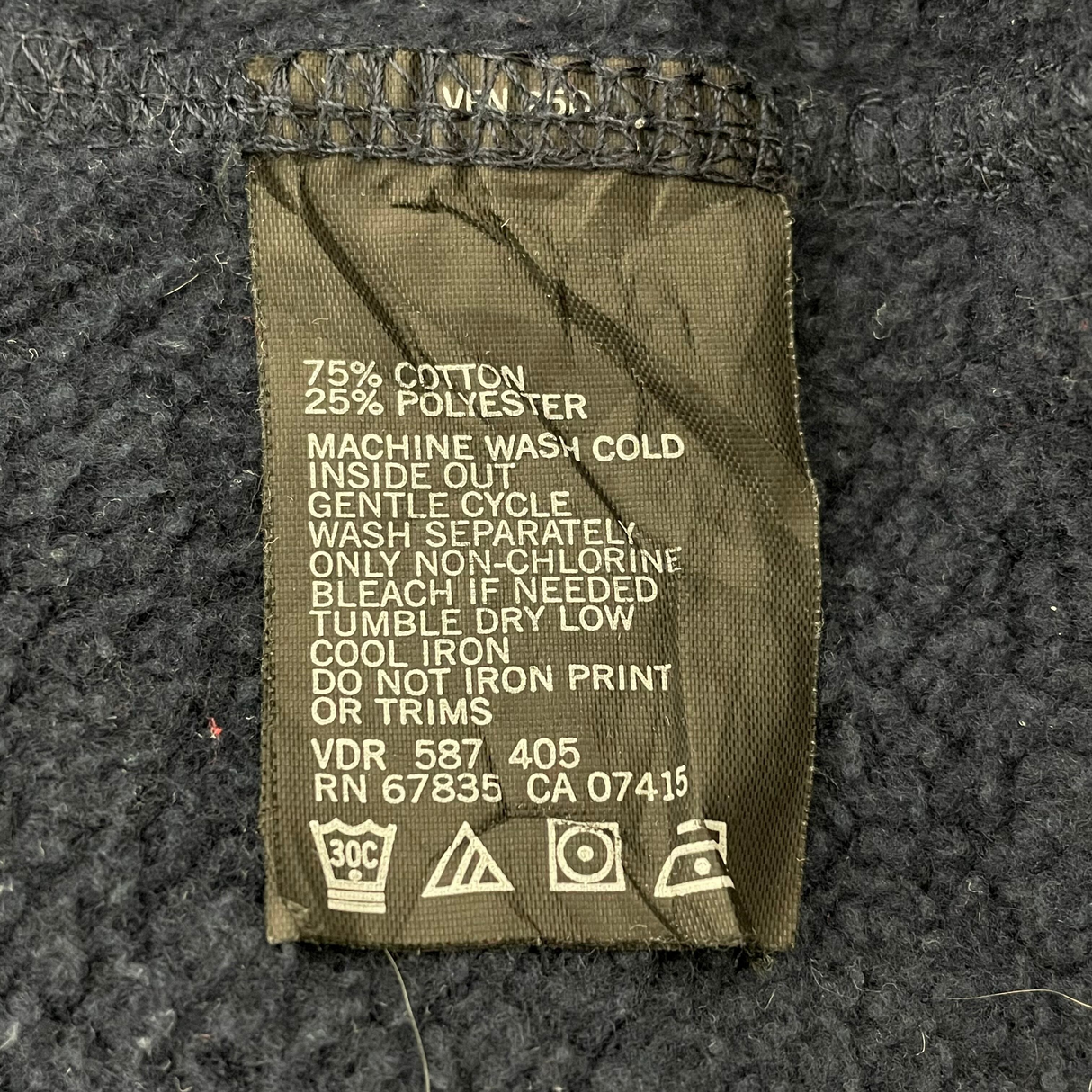 NAUTICA/ノーティカ ネイビー ワンポイント スウェットシャツ Mサイズ【FB-SS-0016B=】