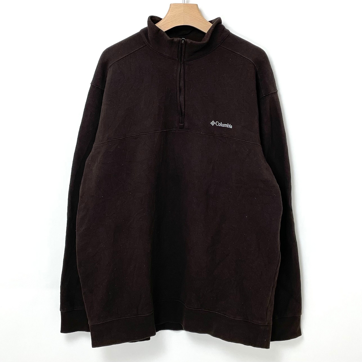 Columbia/コロンビア ブラウン ハーフジップ プルオーバースウェットシャツ XLサイズ【FB-SS-0012B】