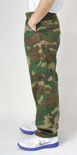 アメリカ軍 ウッドランドカモ ノメックス エアクルーパンツ USED 123U=