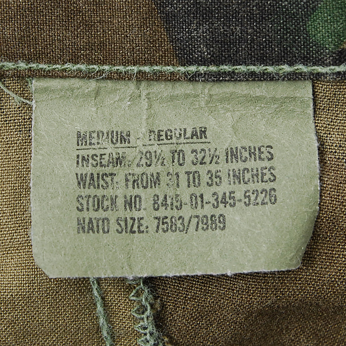 アメリカ軍 ウッドランドカモ ノメックス エアクルーパンツ USED 123U=
