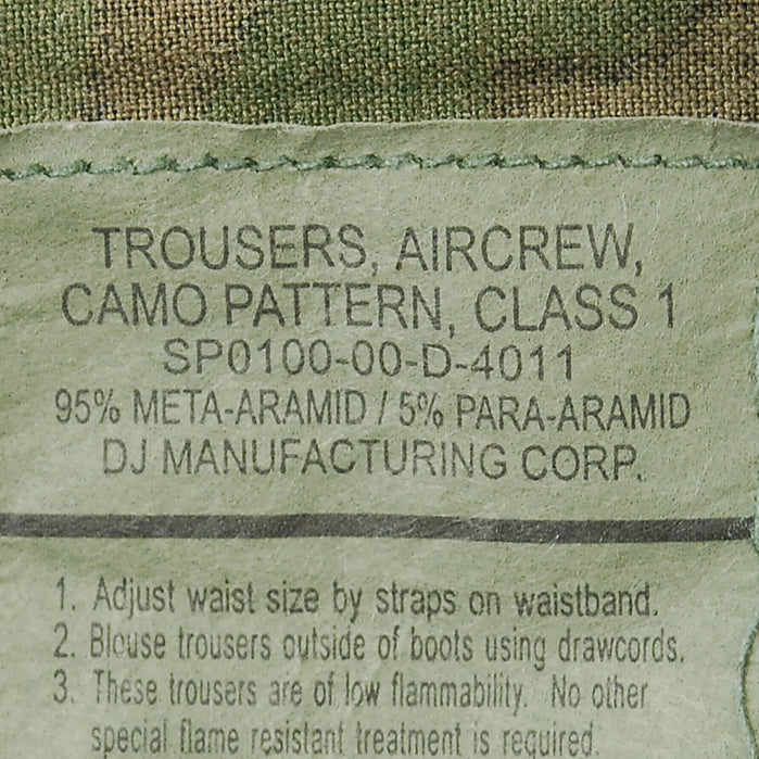 アメリカ軍 ウッドランドカモ ノメックス エアクルーパンツ USED 123U=