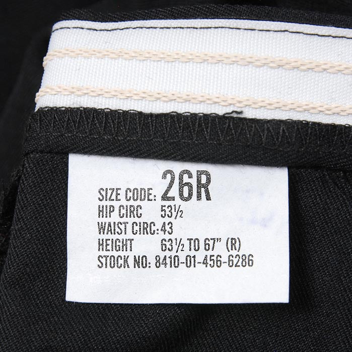 【レディース特価】アメリカ海軍 U.S.NAVY ブラック レディース スラックスパンツ 新品 145N=